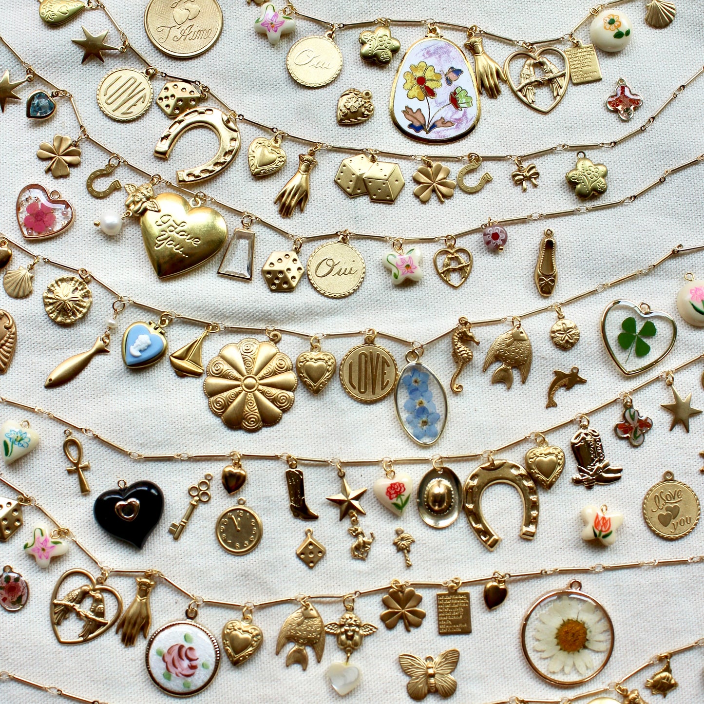 Build Your Own Custom Vintage Charm Necklace