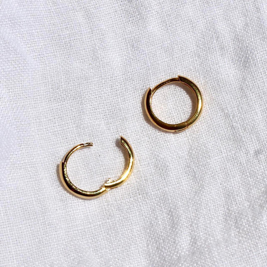 Medium Skinny Hoop Earrings