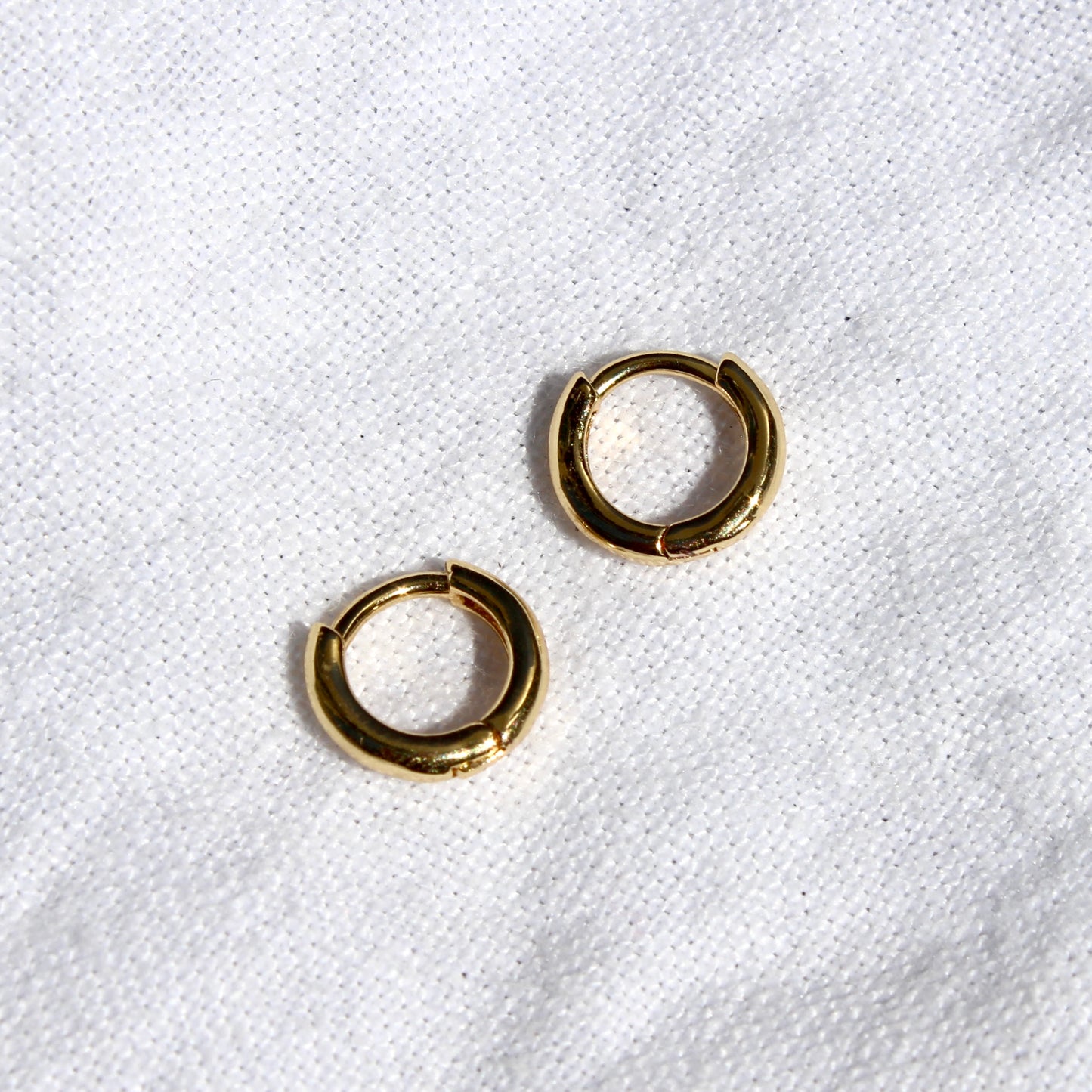 Tiny Gold Filled Huggie Hoop Earrings