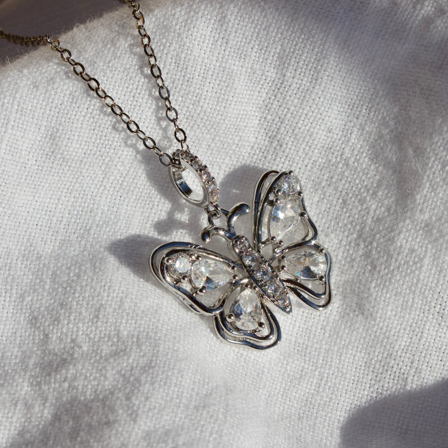 Butterfly Gem Necklace