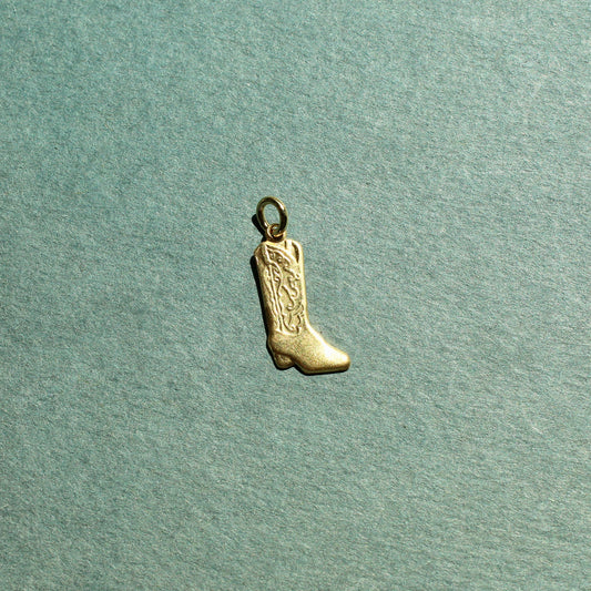 Vintage Mini Cowboy Boot Charm