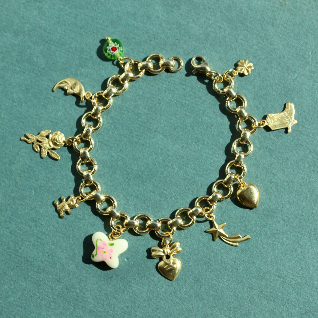 Vintage Elaina Charm Bracelet