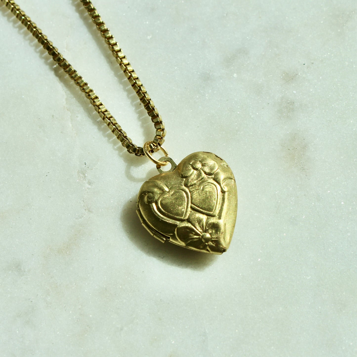 Vintage Heart Locket Necklace