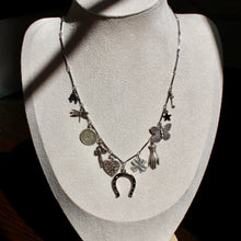 Load image into Gallery viewer, Vintage Silver Charm Necklace
