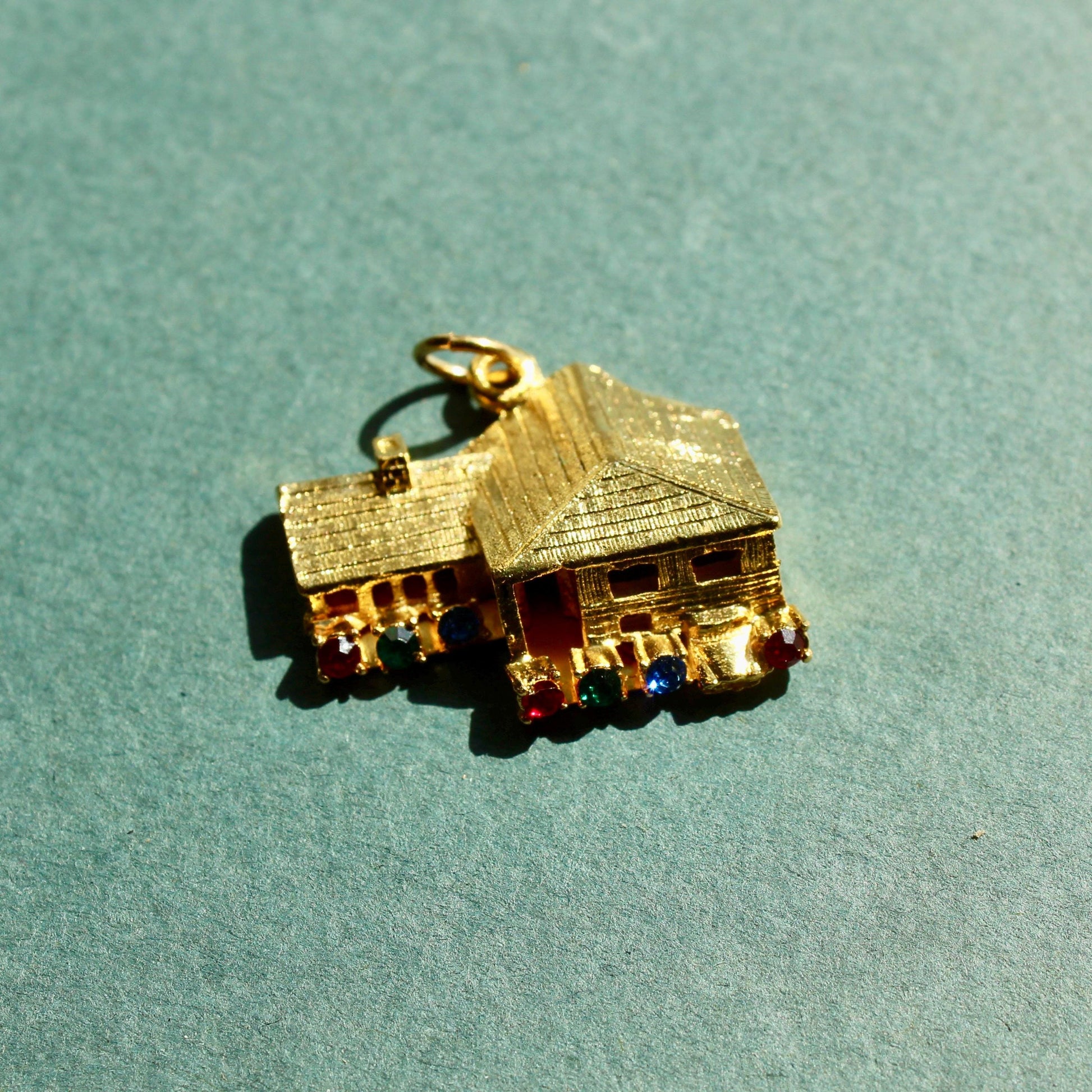 Vintage Hobco House of Borvani "Dream House" 3D Charm - Vintage Gold Plated House Charm