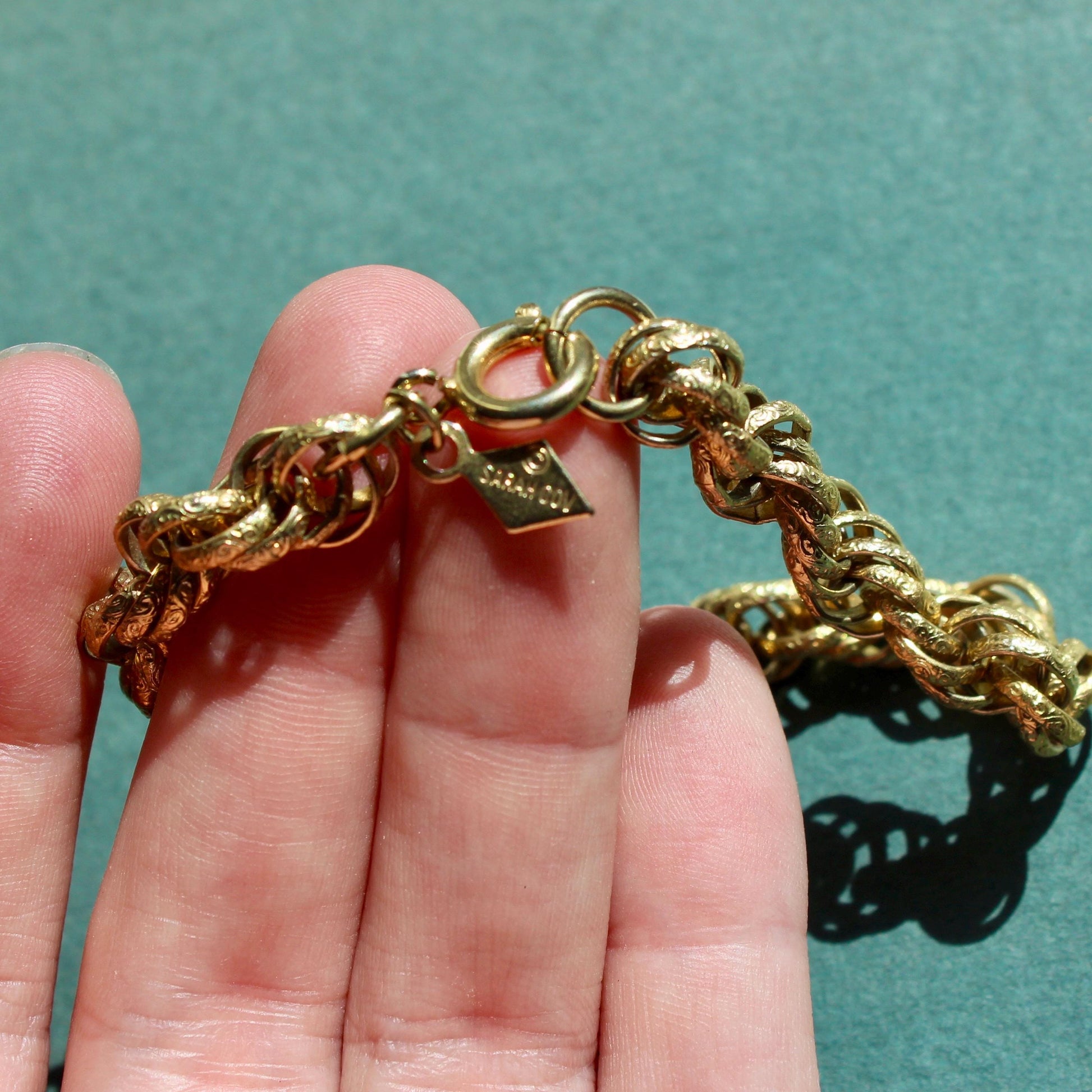 Vintage Sarah Coventry Twisted Chain Link Bracelet - Vintage Gold Twist Bracelet