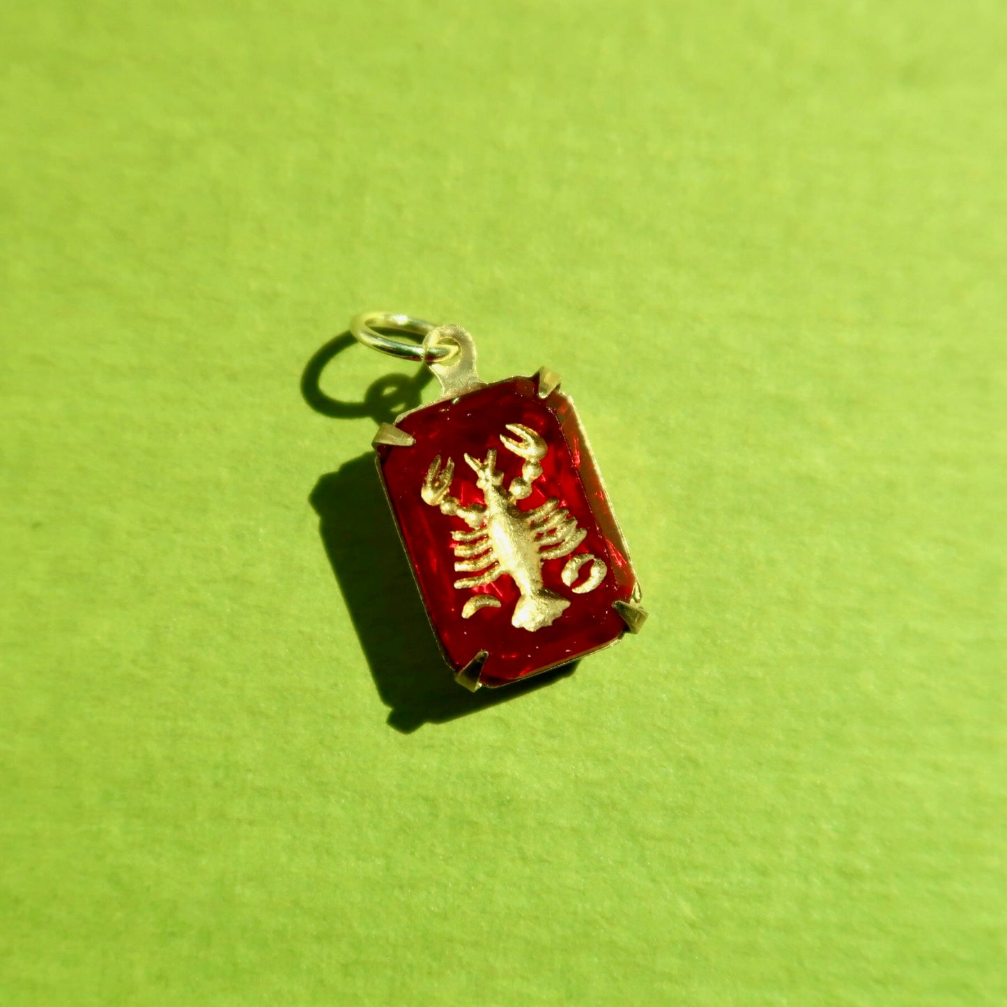 Vintage Cancer German Intaglio Charm