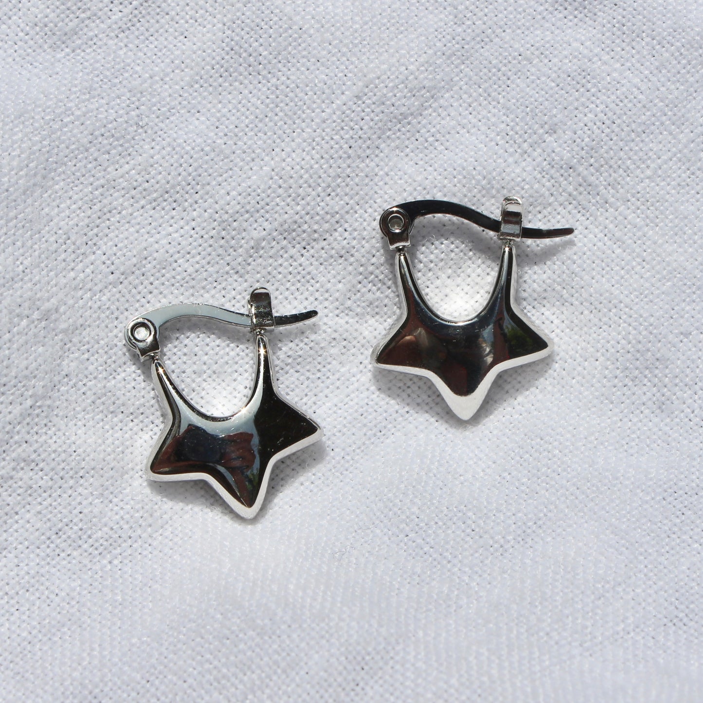 Chunky Star Hoop Earrings