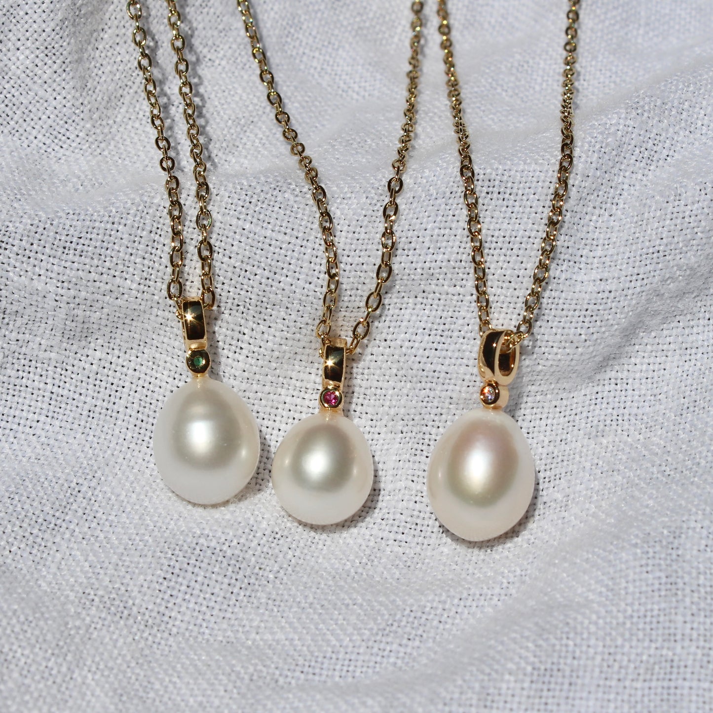 Pearl and Zircon Necklace