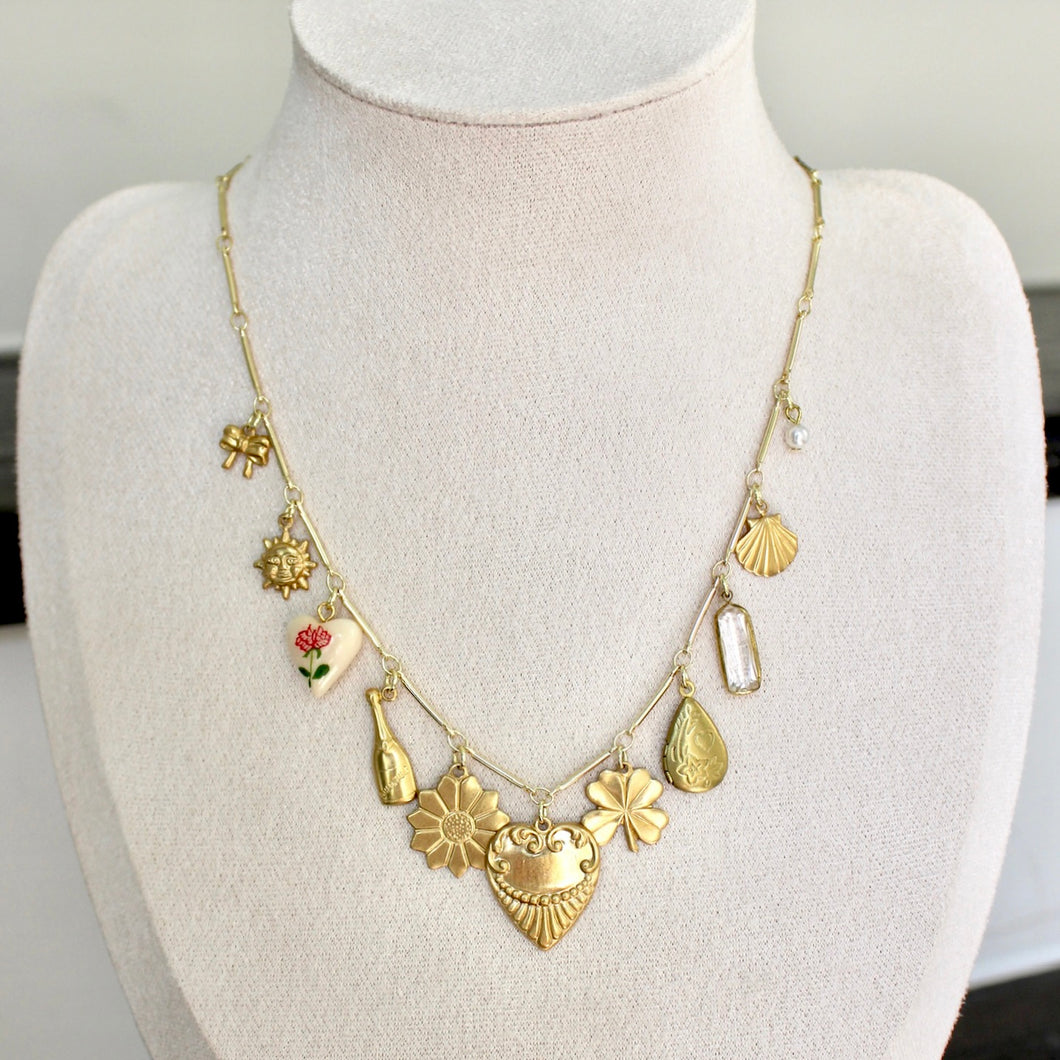 Vintage Dainty Charm Necklace