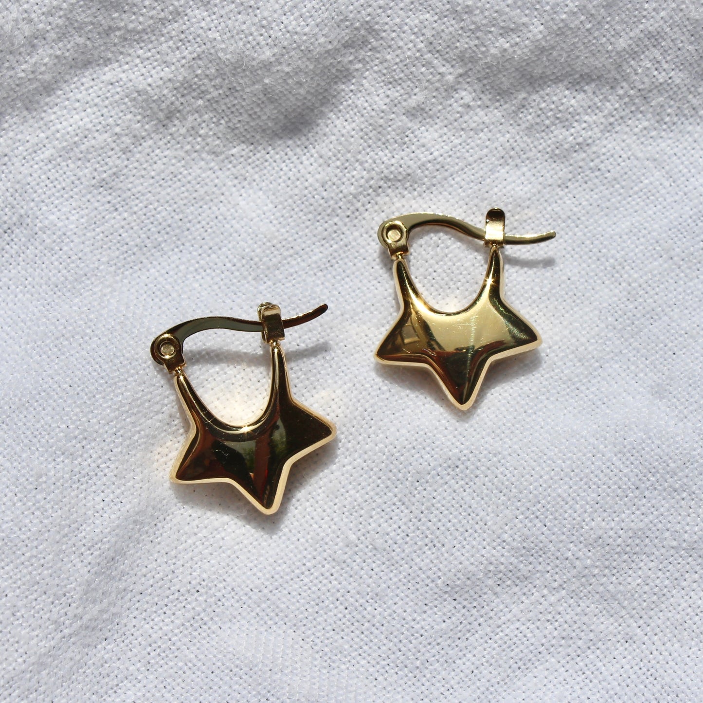 Chunky Star Hoop Earrings