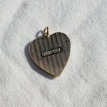 Load image into Gallery viewer, Vintage Guilloche Heart Pendant Charm - Sarah Coventry Guilloche Heart Charm
