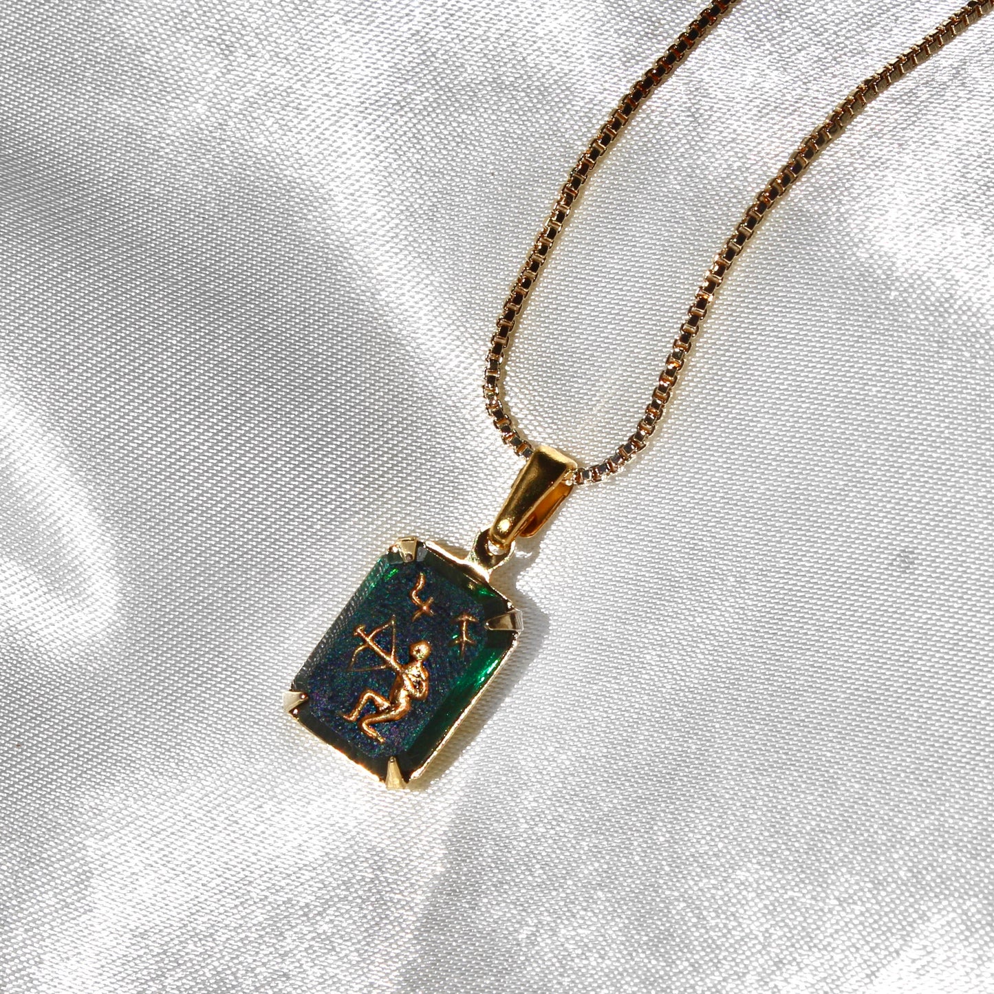 Vintage Saggitarius Zodiac Necklace