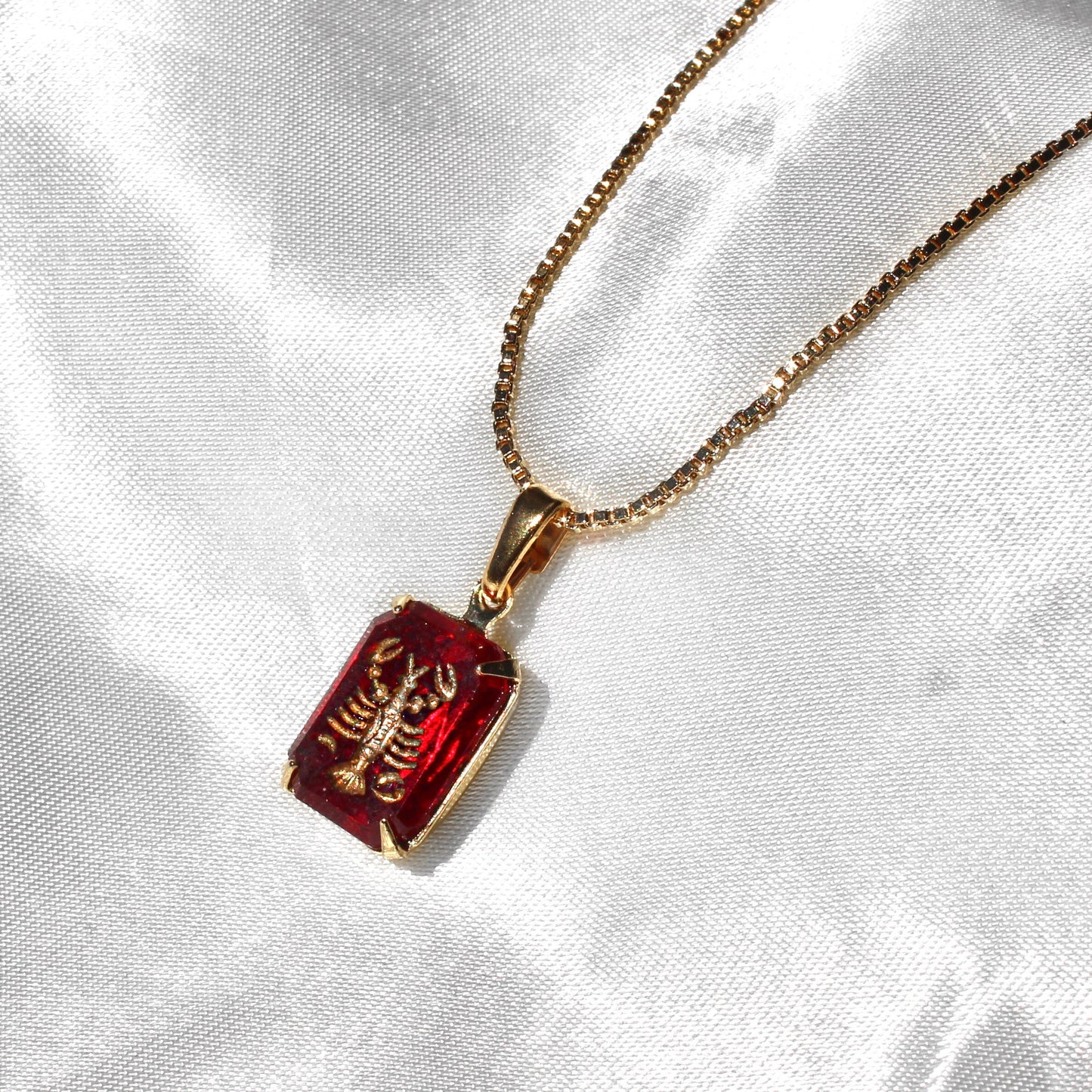 Vintage Cancer Zodiac Necklace