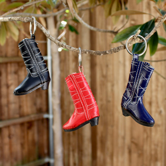 Vintage Cowboy Boot Keychain