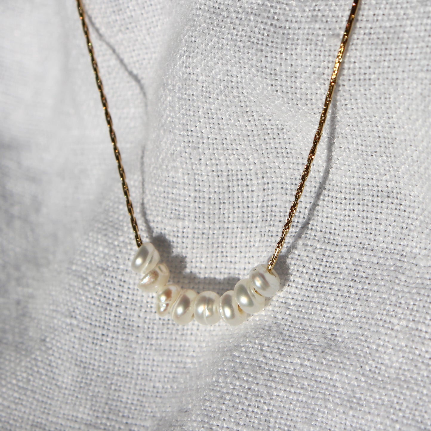 Threaded Pearl Necklace