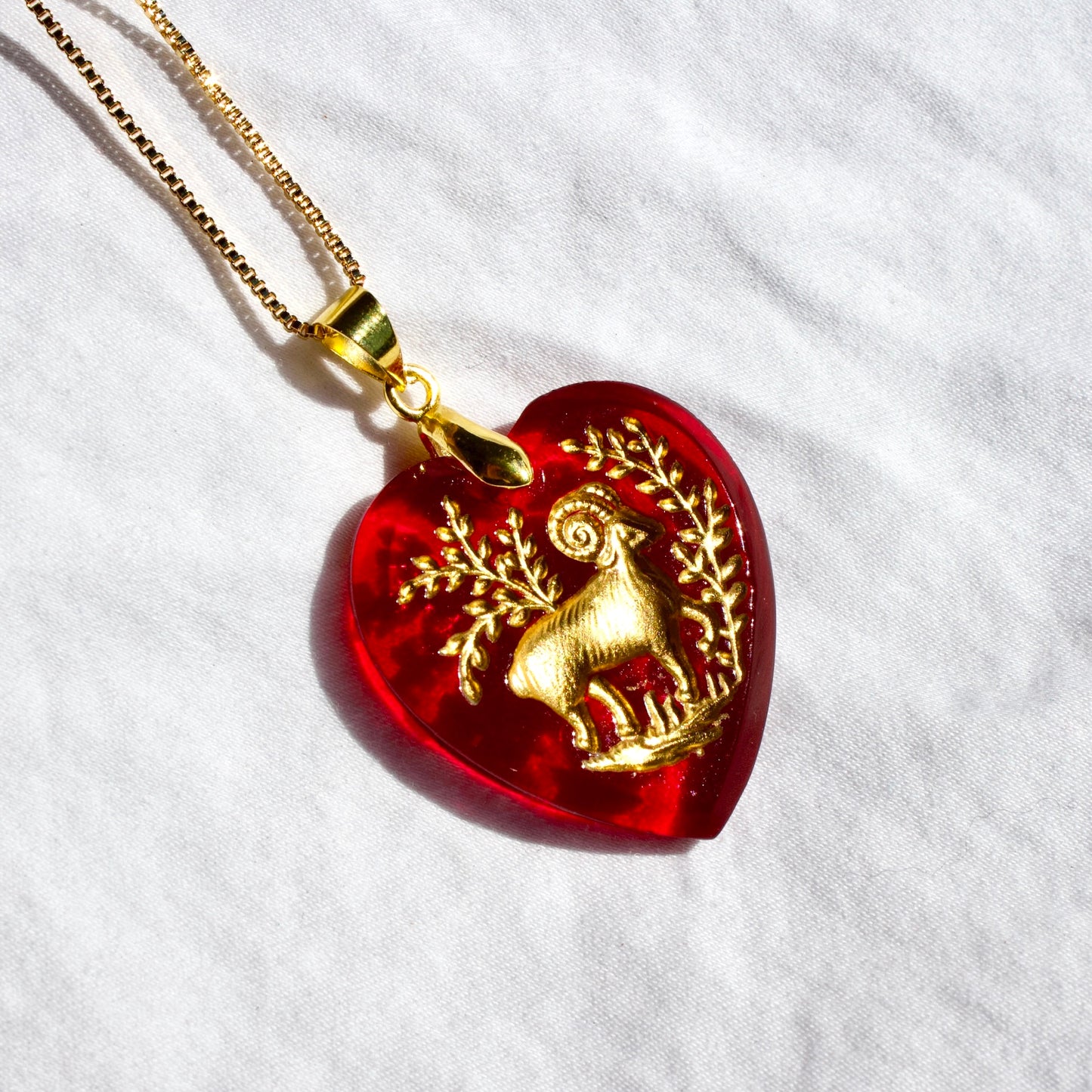 Vintage Zodiac Heart Necklace