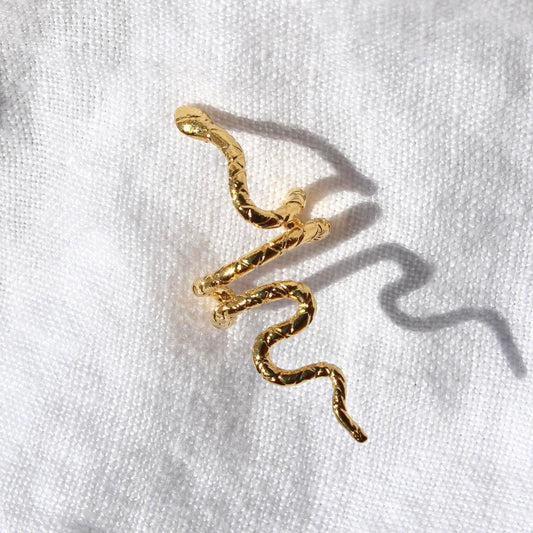 Gold Snake Ear Cuff