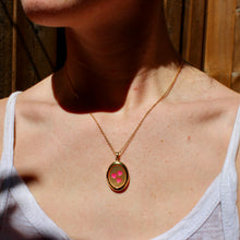 Load image into Gallery viewer, Pink Hearts Locket Necklace
