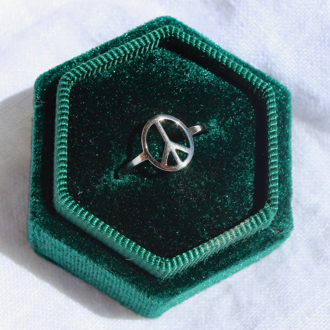 Classic Silver Peace Ring