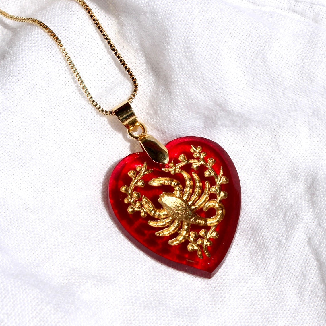 Vintage Zodiac Heart Necklace