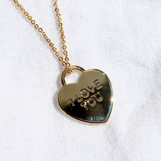 I Love You Heart Pendant