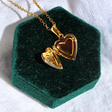 Load image into Gallery viewer, Gold Heart Locket Pendant Necklace
