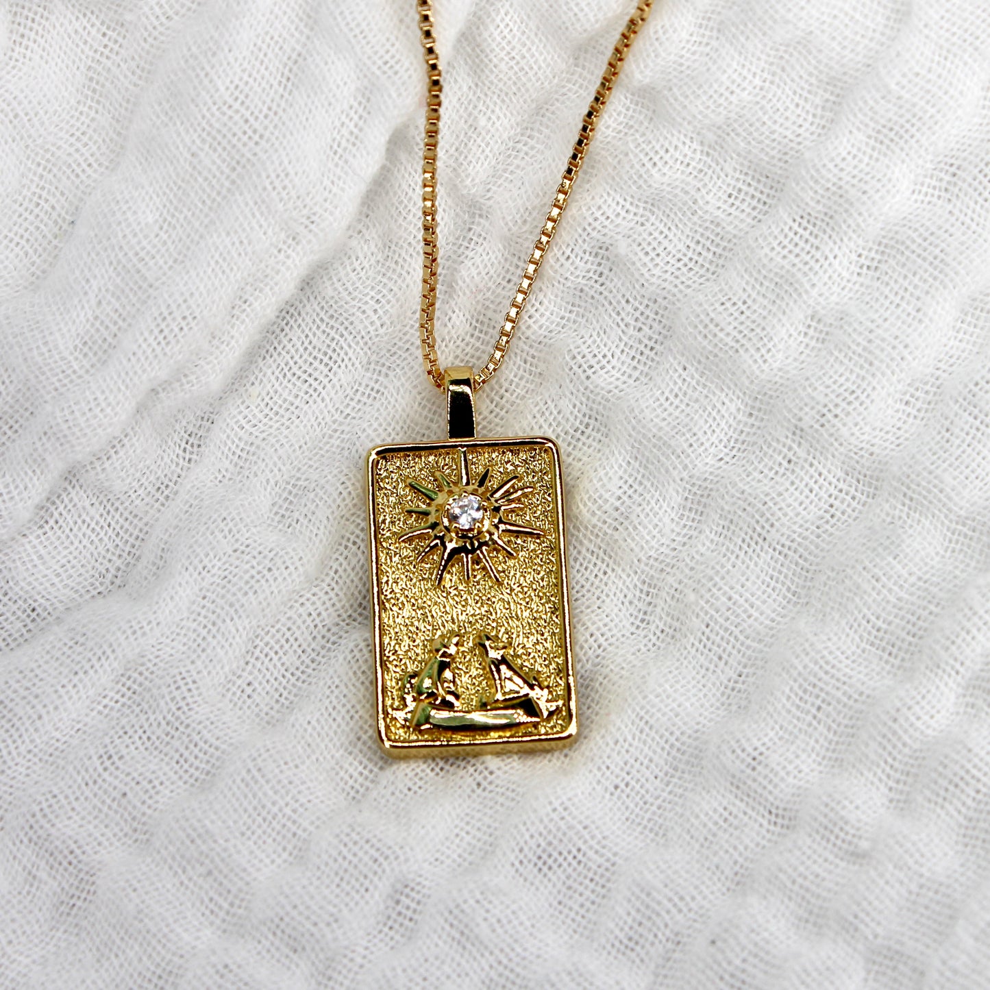 Tarot Card Pendant Necklace - The Moon