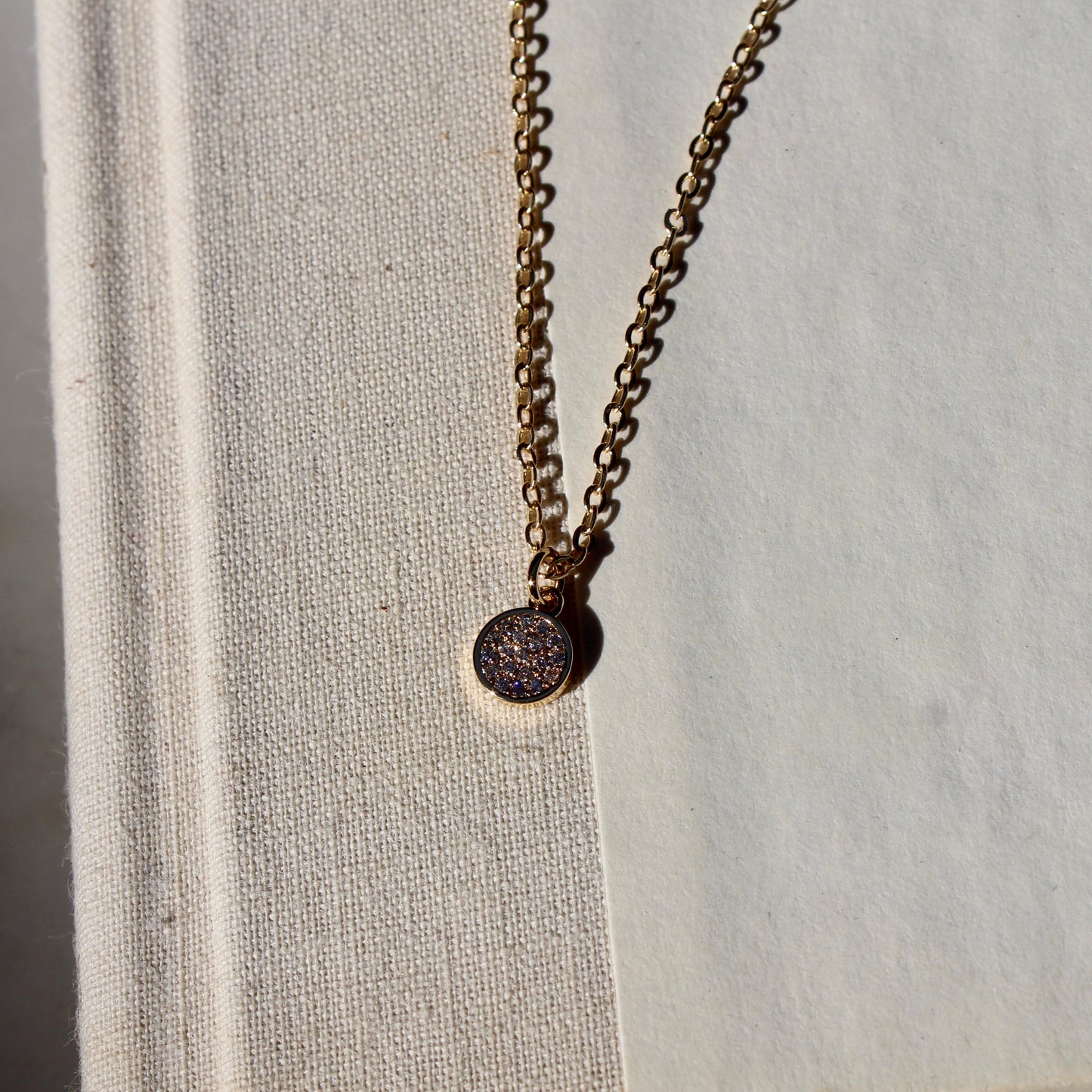 Pave Circle Necklace