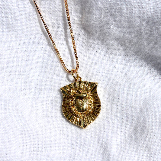 Scarab Shield Necklace