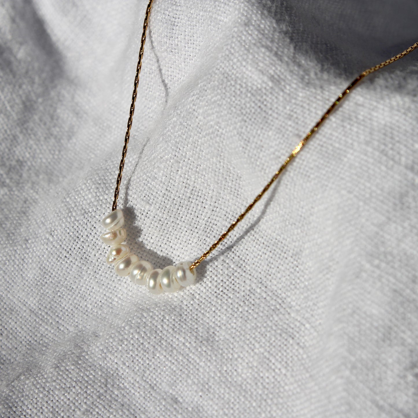 Threaded Pearl Necklace