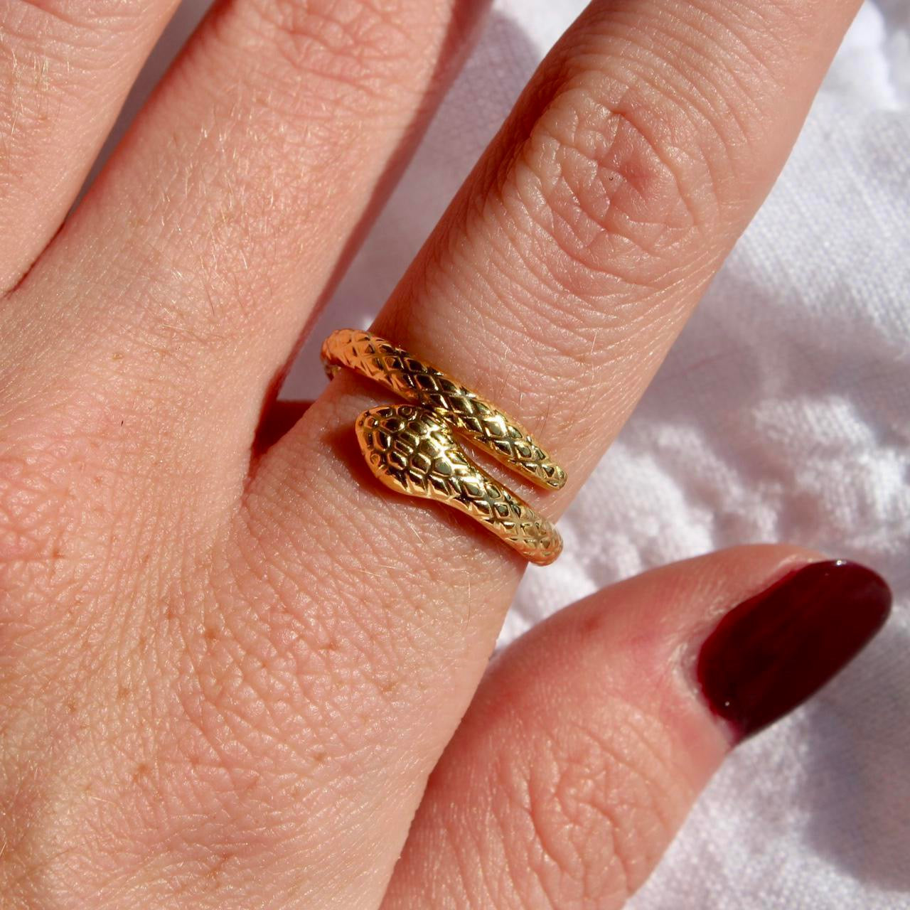 Gold Wrap Snake Ring