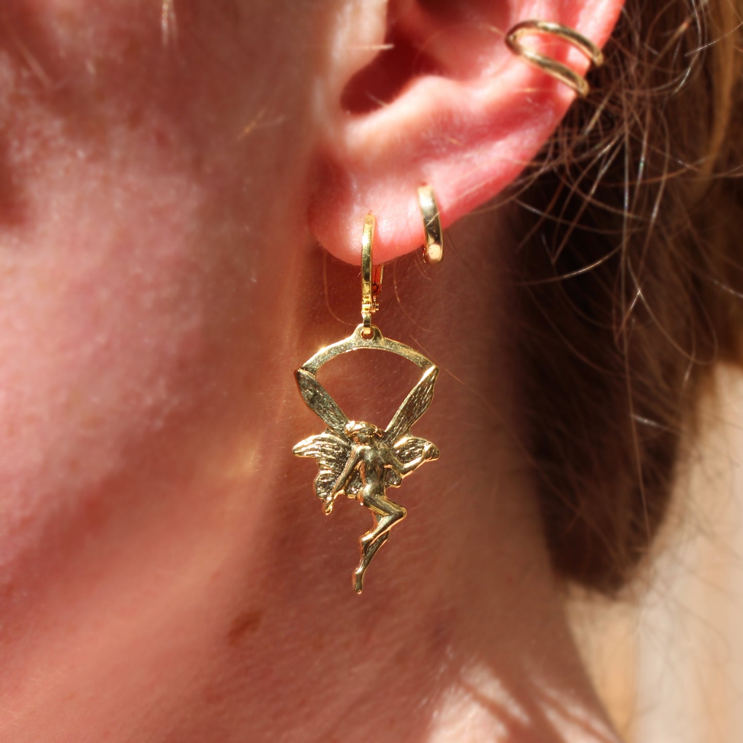 Gold Fairy Earrings