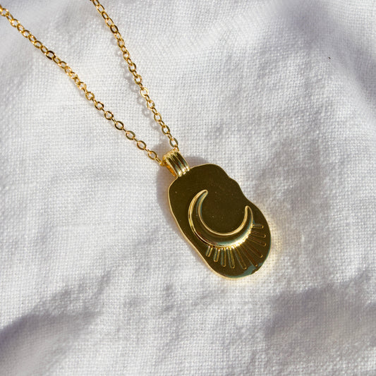 Crescent Moon Pendant Necklace