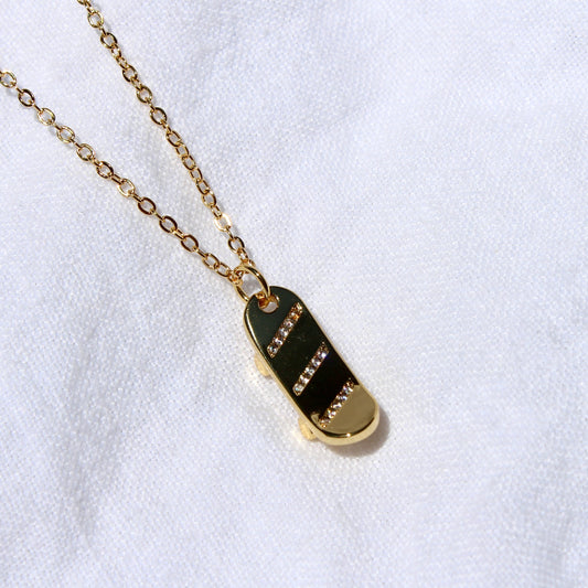 Skateboard Necklace