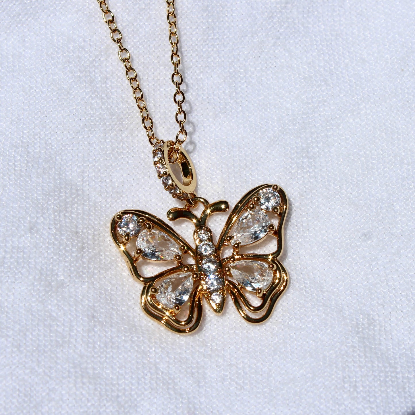 Butterfly Gem Necklace