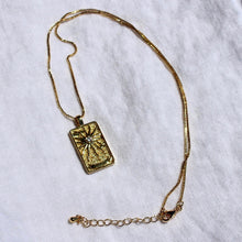 Load image into Gallery viewer, Tarot Card Pendant Necklace - The Sun
