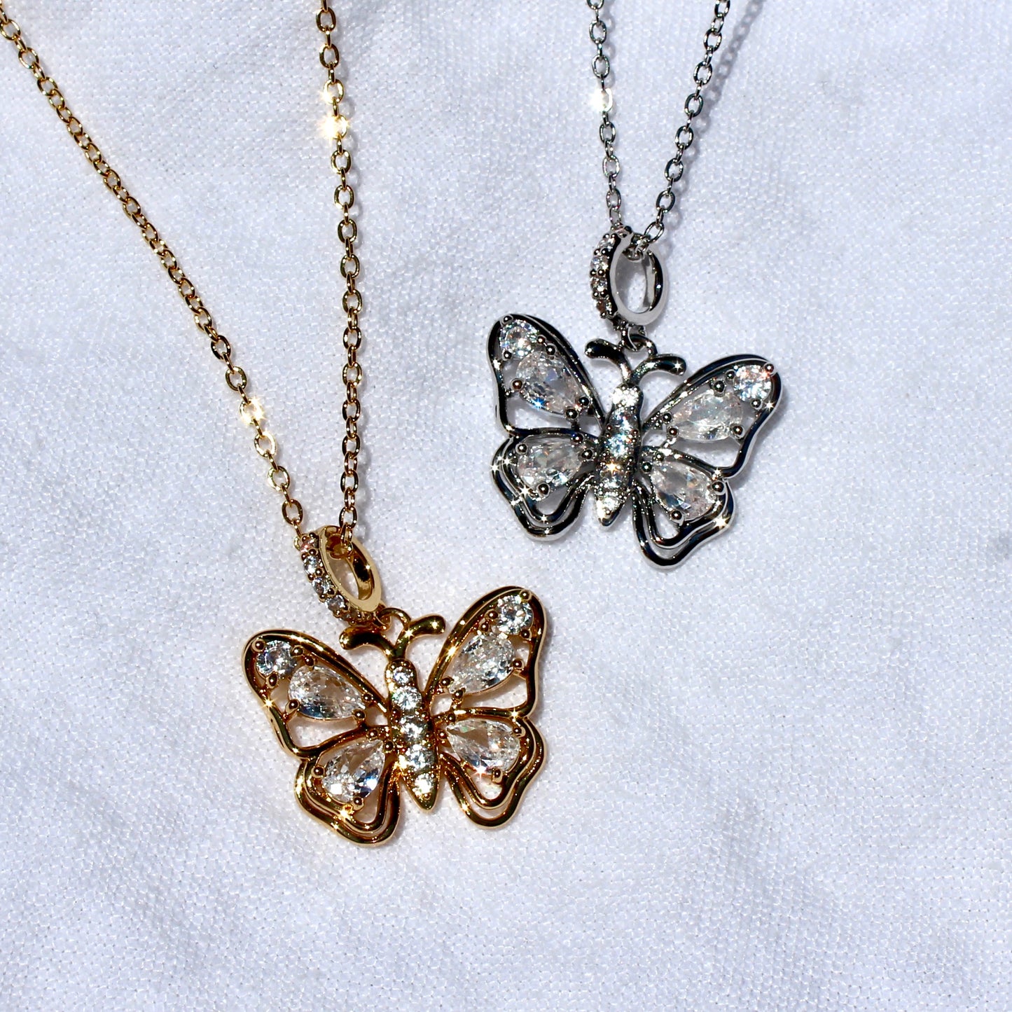 Butterfly Gem Necklace