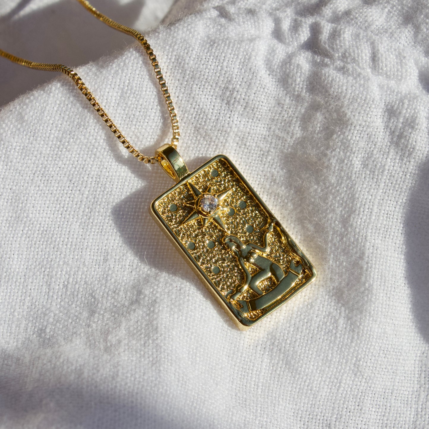 Tarot Card Pendant Necklace - The Star