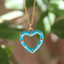 Load image into Gallery viewer, Turquoise Heart Pendant
