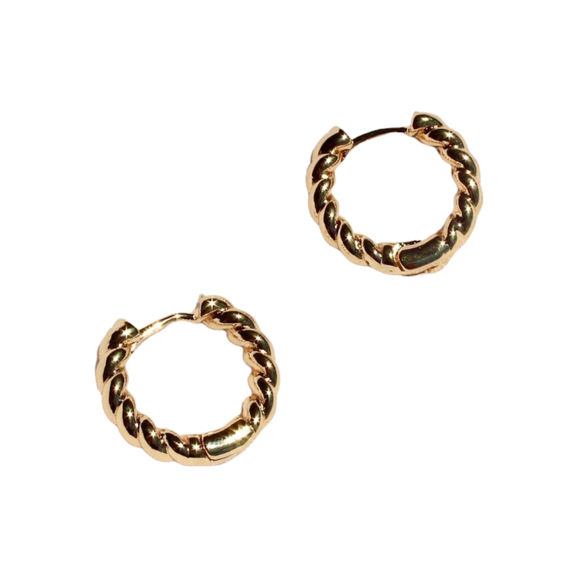 Medium Twist Hoop Earrings