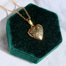 Load image into Gallery viewer, Gold Heart Locket Pendant Necklace
