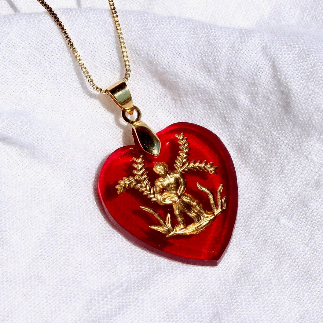 Vintage Zodiac Heart Necklace