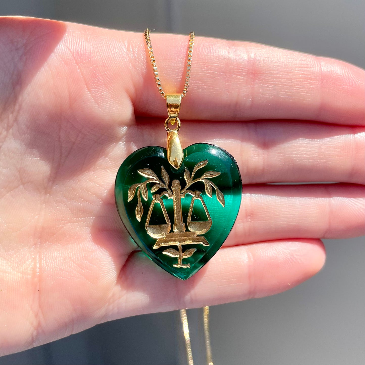 Vintage Zodiac Heart Necklace