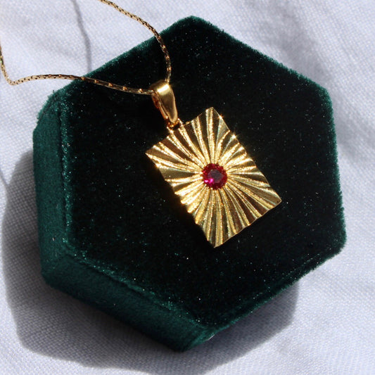 Ruby Sun Pendant