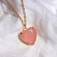 Load image into Gallery viewer, Vintage scarab heart necklace
