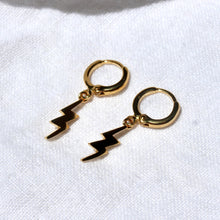 Load image into Gallery viewer, Lightning Bolt Hoops
