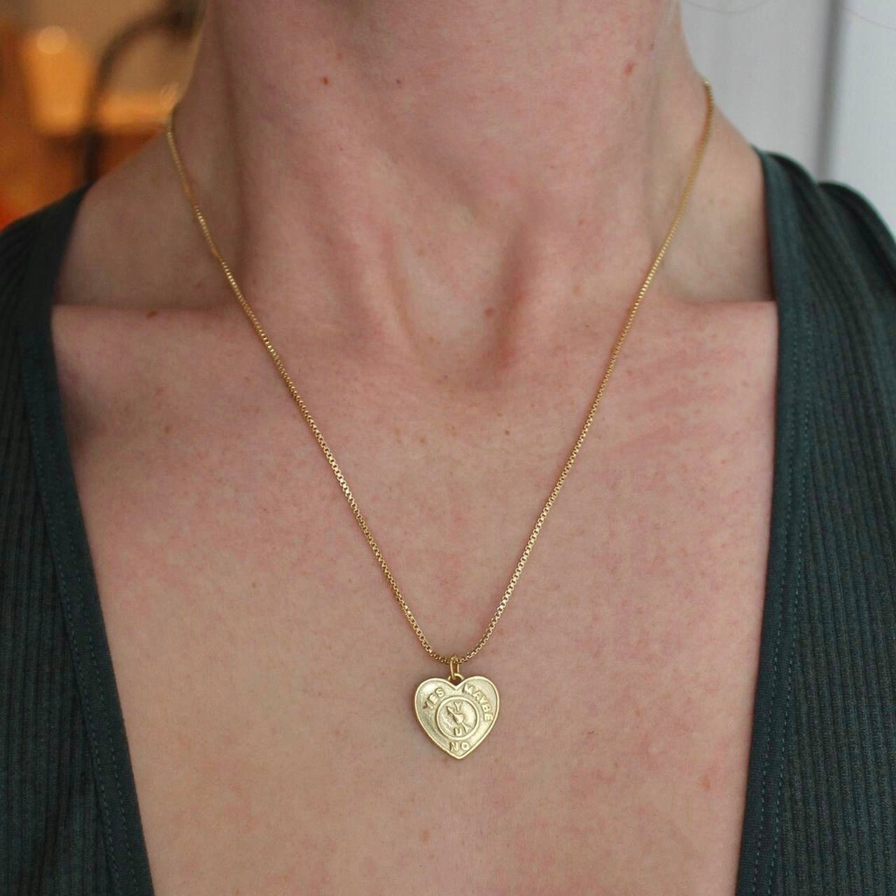 Indecisive Heart Pendant Necklace