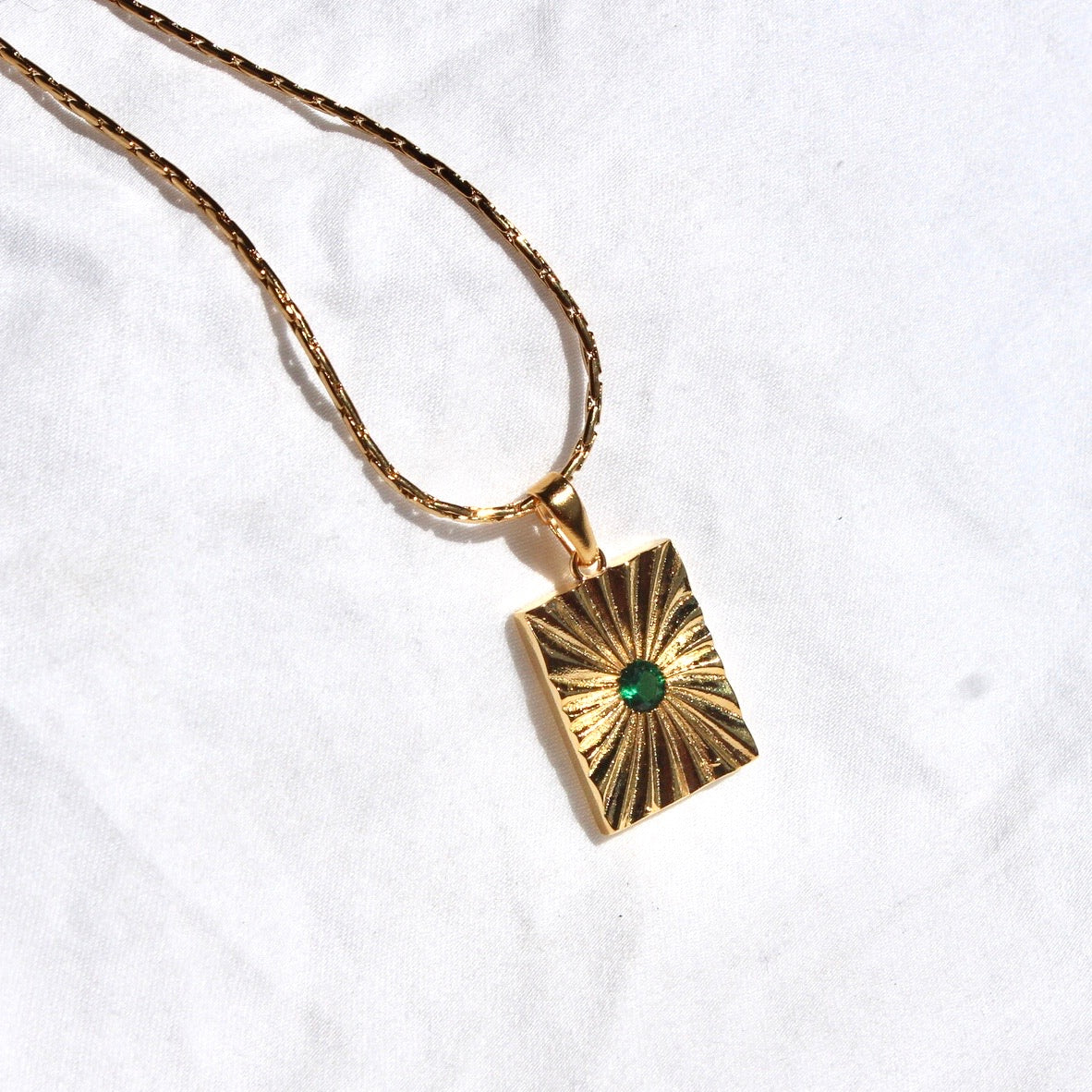 Emerald Sun Pendant