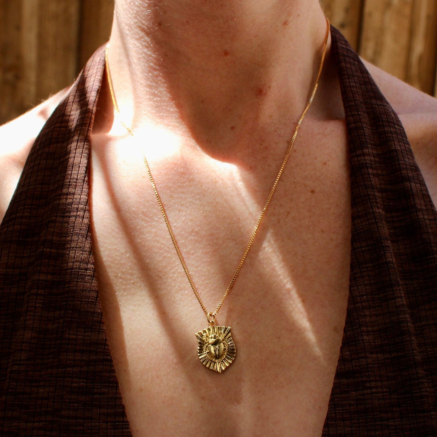 Scarab Shield Necklace